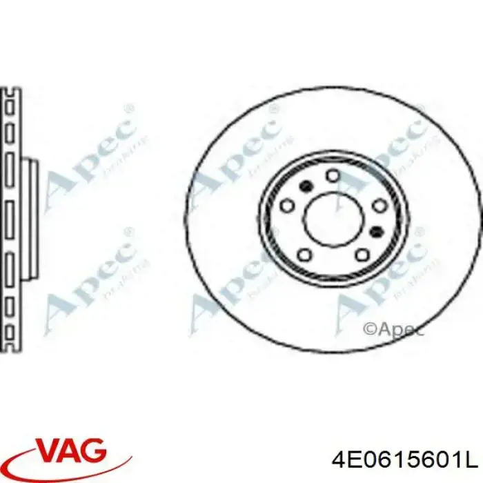 Disco do freio traseiro VAG 4E0615601L preço, a partir de 111,04 USD