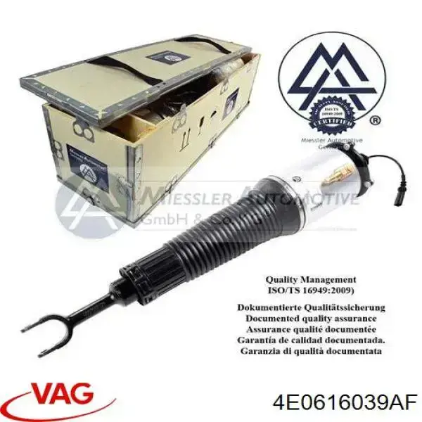 Amortecedor dianteiro esquerdo VAG 4E0616039AF preço, a partir de 16,32 USD
