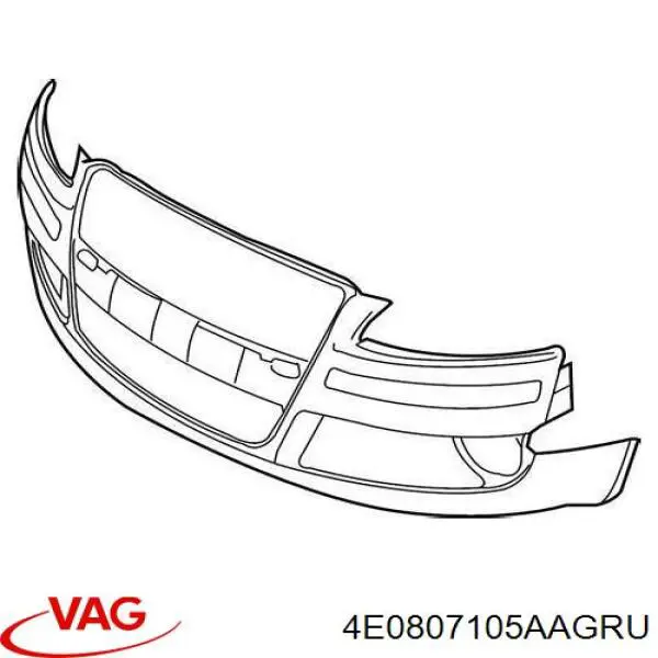 Pára-choque dianteiro VAG 4E0807105AA preço, a partir de 786,17 USD