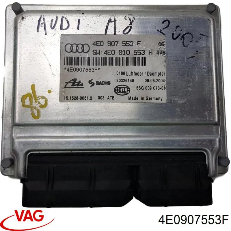 Unidade de controlo de suspensão pneumática 4E0907553F VAG