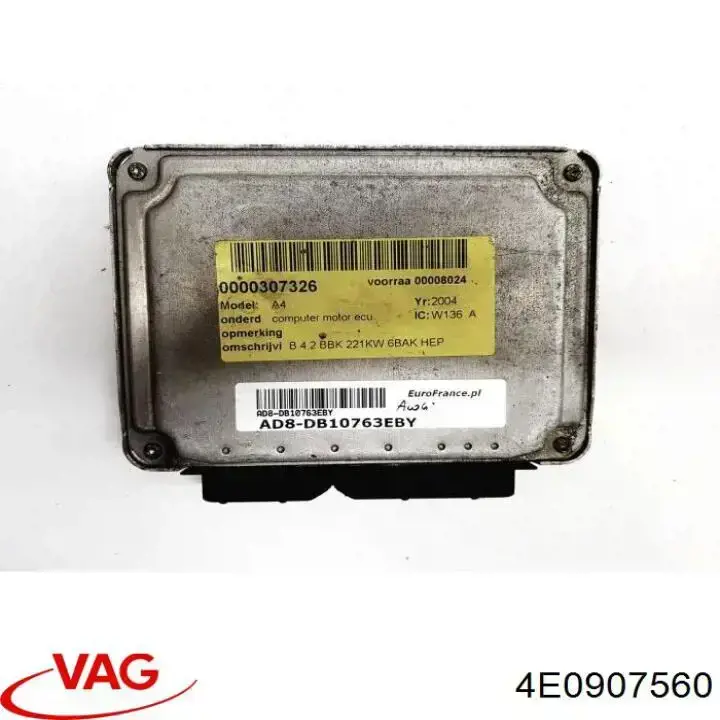 Módulo de direção (Centralina eletrônica) de motor VAG 4E0907560 preço, a partir de 119,18 USD