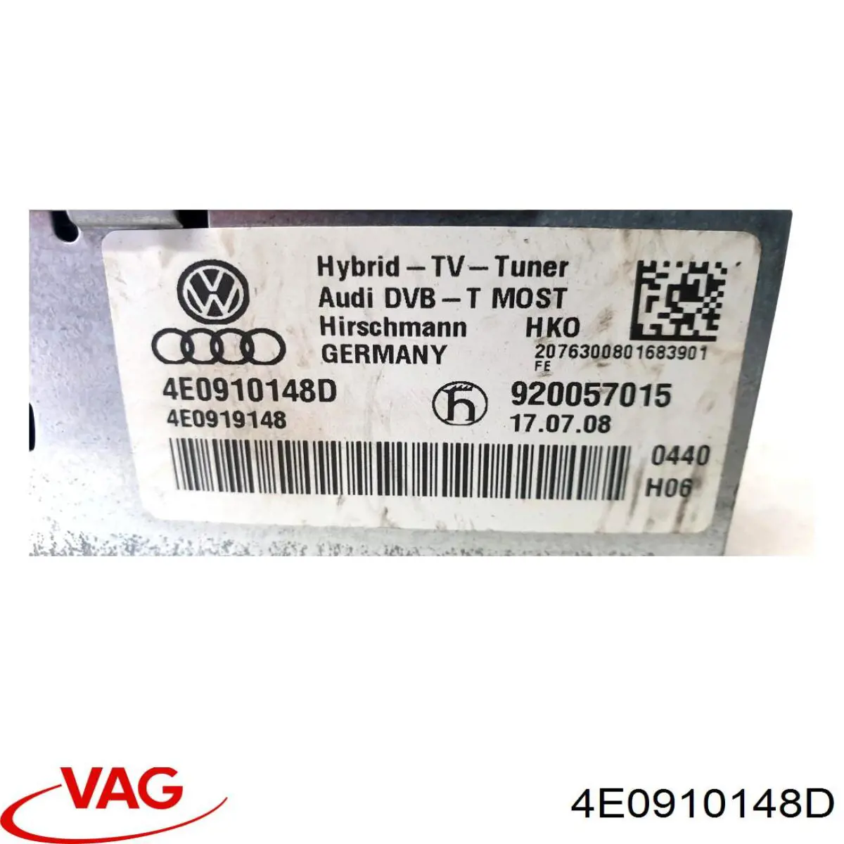 Compre 4E0910148 VAG Unidade de controlo multimídia