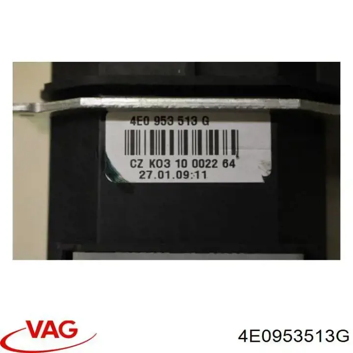 4E0953513G VAG Comutador esquerdo instalado na coluna da direção