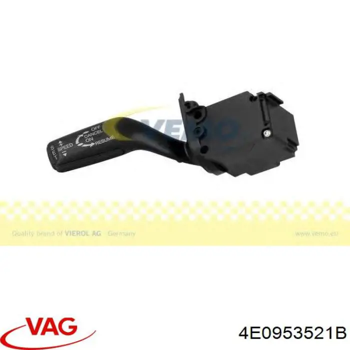 4E0953521B VAG Comutador de controlo de cruzeiro