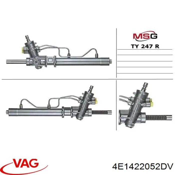 Cremalheira da direção VAG 4E1422052D preço, a partir de 560,95 USD