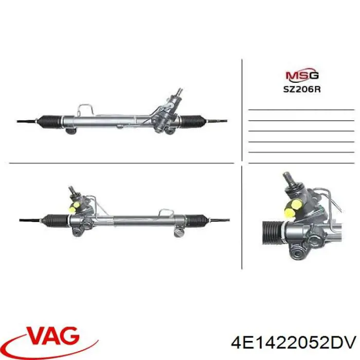 Compre 4E1422052D VAG Cremalheira da direção