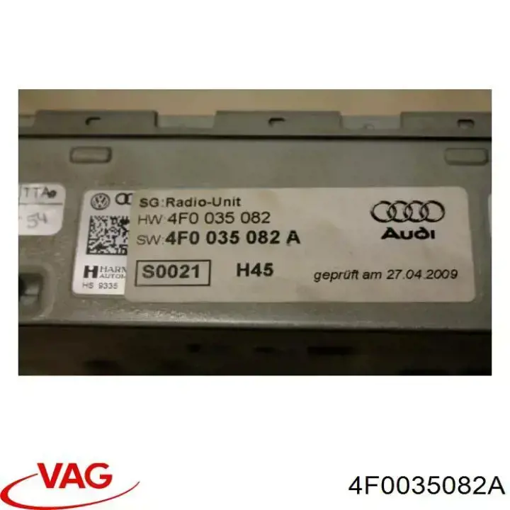 Compre 4F0035080 VAG Aparelhagem de som (rádio AM/FM)