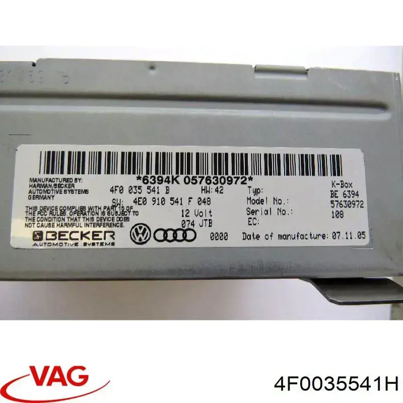  4F0035541H VAG