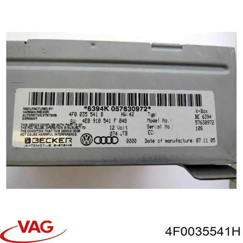  VAG 4F0035541H