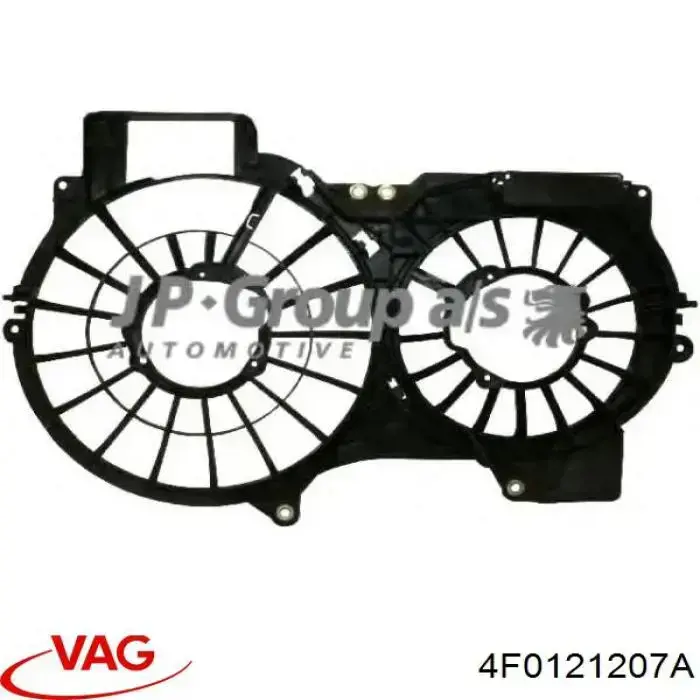 Compre 4F0121207A VAG Difusor do radiador de esfriamento