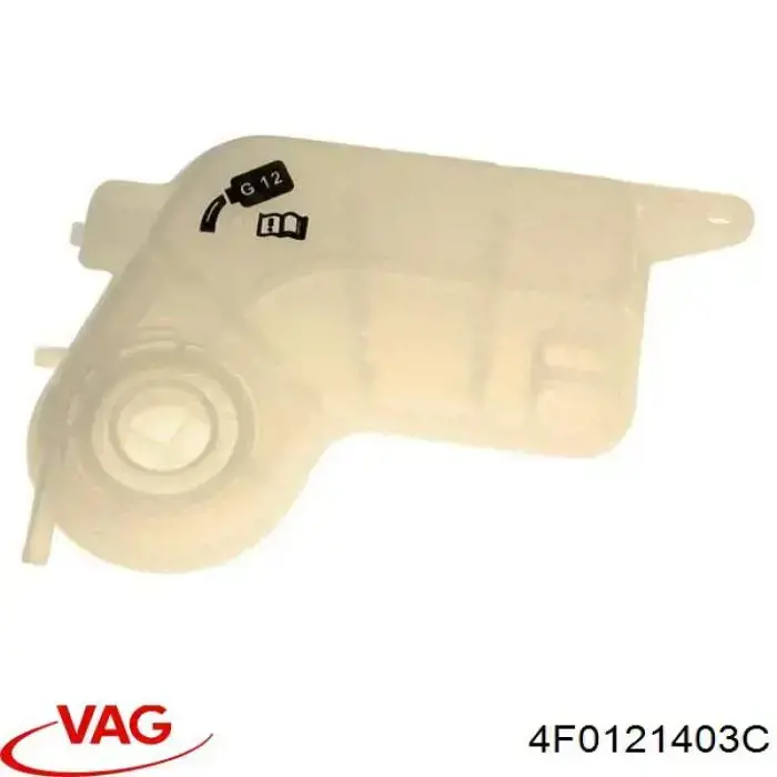 4F0121403C VAG Tanque de expansão do sistema de esfriamento