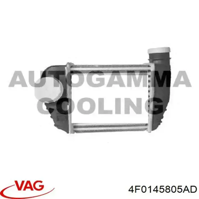 Radiador de intercooler VAG 4F0145805AD preço, a partir de 78,45 USD