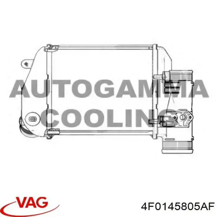 Radiador de intercooler VAG 4F0145805AF preço, a partir de 78,45 USD