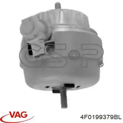 Coxim (suporte) esquerdo de motor VAG 4F0199379BL preço, a partir de 85,29 USD