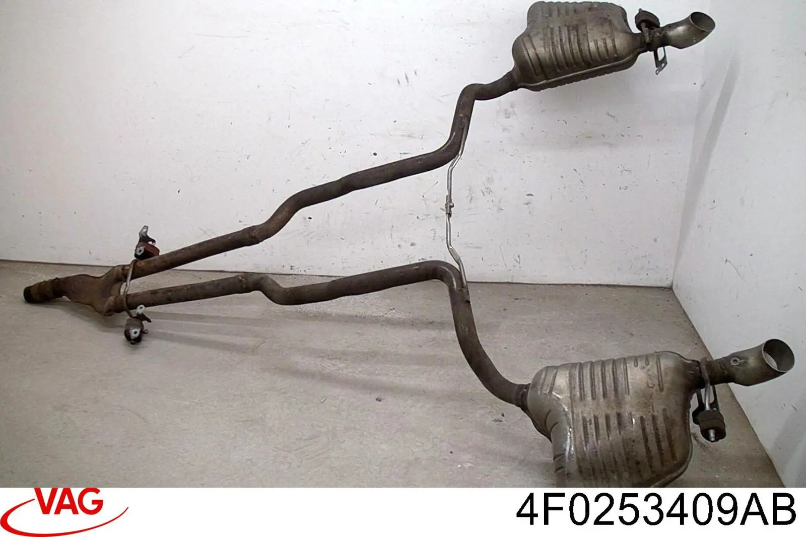 4F0253409AB VAG Silenciador, parte central