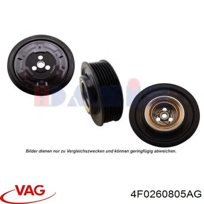 4F0260805AG VAG Compressor de aparelho de ar condicionado