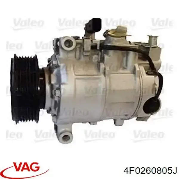 Compre 4F0260805J VAG Compressor de aparelho de ar condicionado