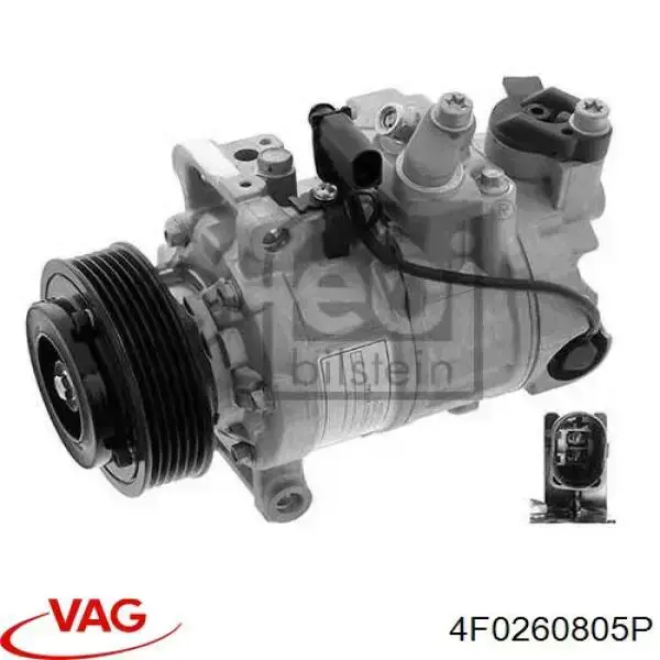 Compressor de aparelho de ar condicionado VAG 4F0260805P preço, a partir de 223,04 USD