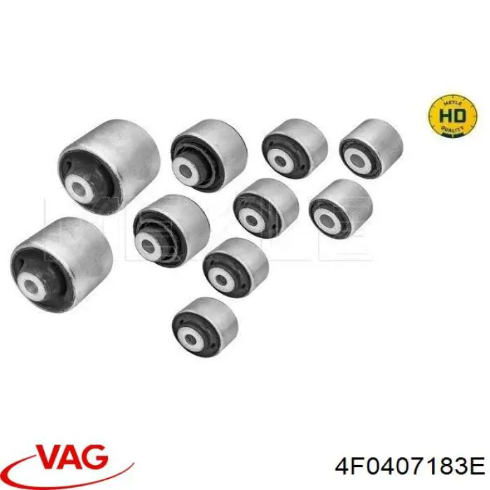 Compre 4F0407183E VAG Bloco silencioso dianteiro do braço oscilante inferior