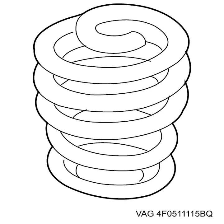 4F0511115BQ VAG Mola traseira