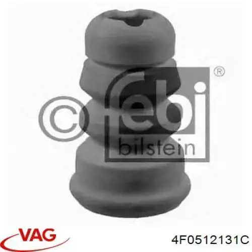Compre 4F0512131C VAG Pára-choque (grade de proteção) de amortecedor traseiro