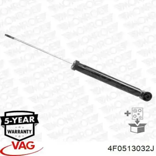 Amortecedor traseiro VAG 4F0513032J preço, a partir de 38,40 USD