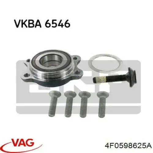 Rolamento de cubo dianteiro/traseiro VAG 4F0598625A preço, a partir de 96,45 USD