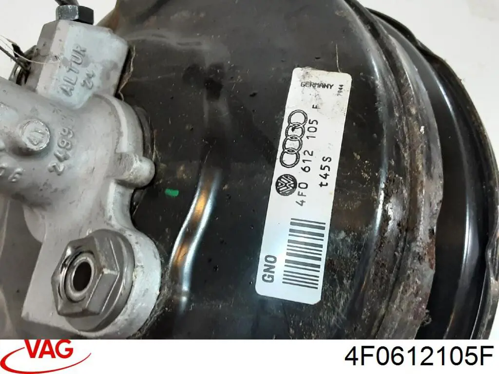 Reforçador dos freios a vácuo 4F0612105F VAG