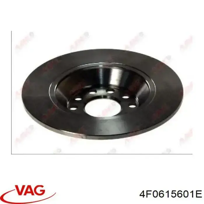 Compre 4F0615601E VAG Disco do freio traseiro