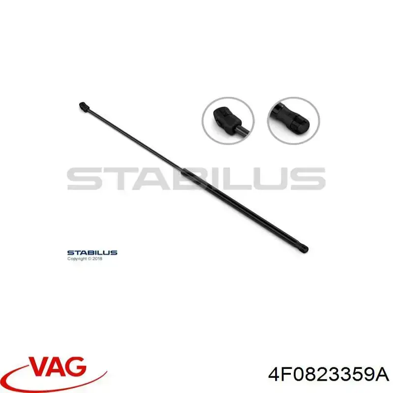 Compre 4F0823359A VAG Amortecedor da capota