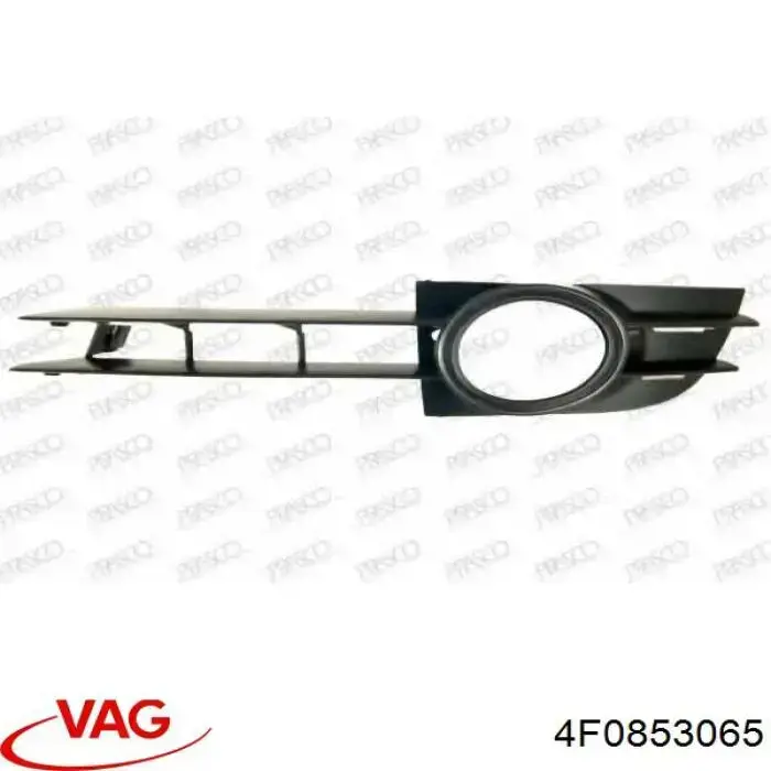 Moldura esquerda do pára-choque dianteiro VAG 4F0853065 preço, a partir de 17,27 EUR