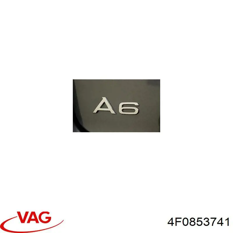 4F0853741 VAG Emblema de tampa de porta-malas (emblema de firma)