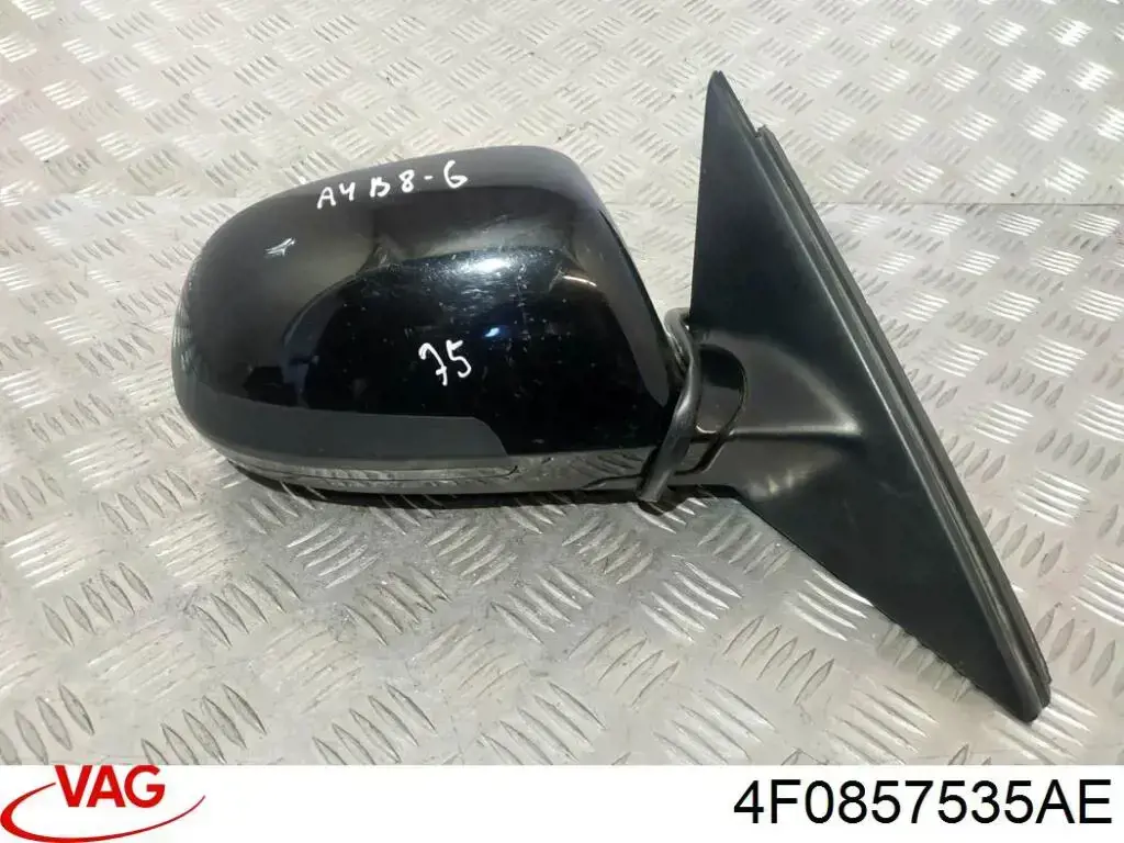 Compre 4F0857535AE VAG Elemento espelhado do espelho de retrovisão esquerdo