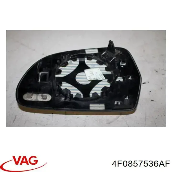4F0857536AF VAG Elemento espelhado do espelho de retrovisão direito