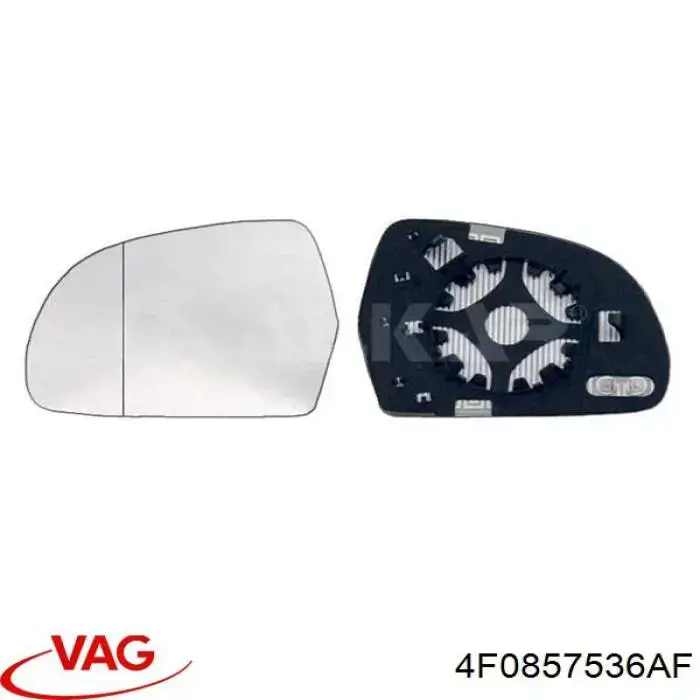 Elemento espelhado do espelho de retrovisão direito VAG 4F0857536AF preço, a partir de 14,95 USD