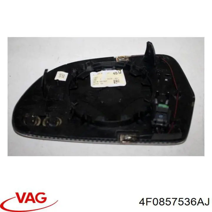 4F0857536AJ VAG Elemento espelhado do espelho de retrovisão direito