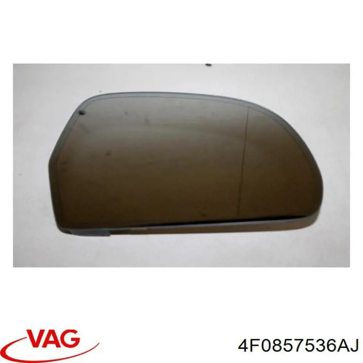 Compre 4F0857536AJ VAG Elemento espelhado do espelho de retrovisão direito