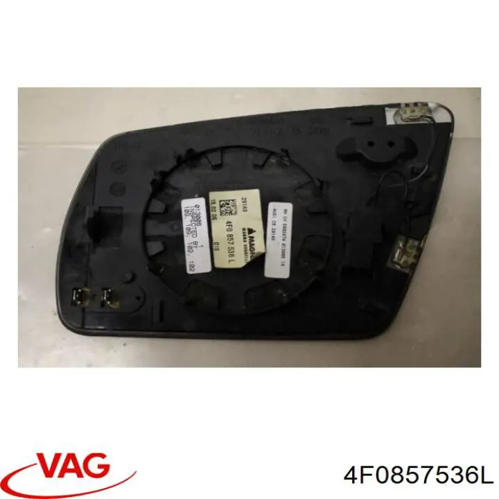 Compre 4F0857536L VAG Elemento espelhado do espelho de retrovisão direito