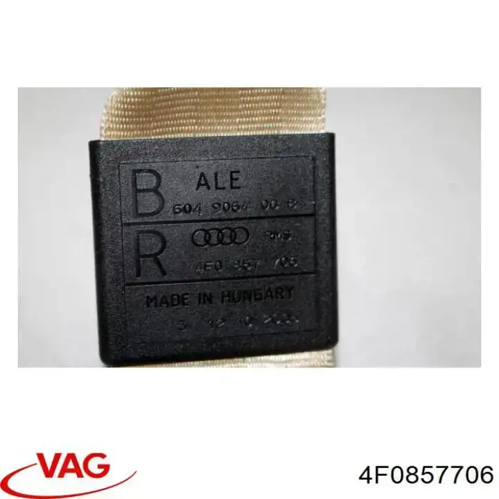 4F0857706 VAG Correia de segurança dianteira direita