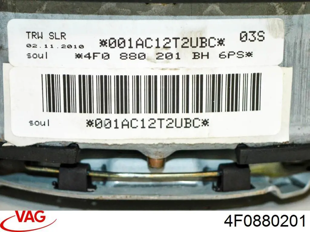 4F0880201 VAG Cinto de segurança (AIRBAG) de condutor