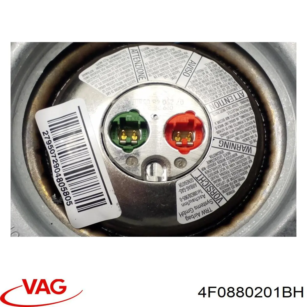 Compre 4F0880201BH VAG Cinto de segurança (AIRBAG) de condutor