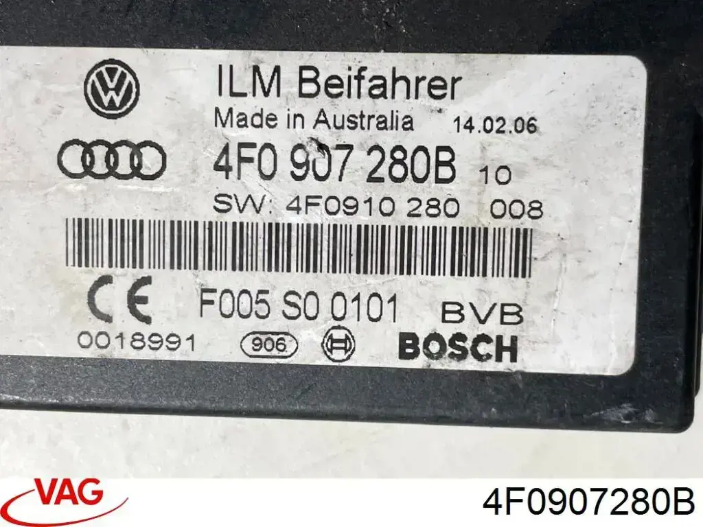 Módulo de direção (Centralina eletrônica) da rede de bordo VAG 4F0907280B preço, a partir de 37,52 USD