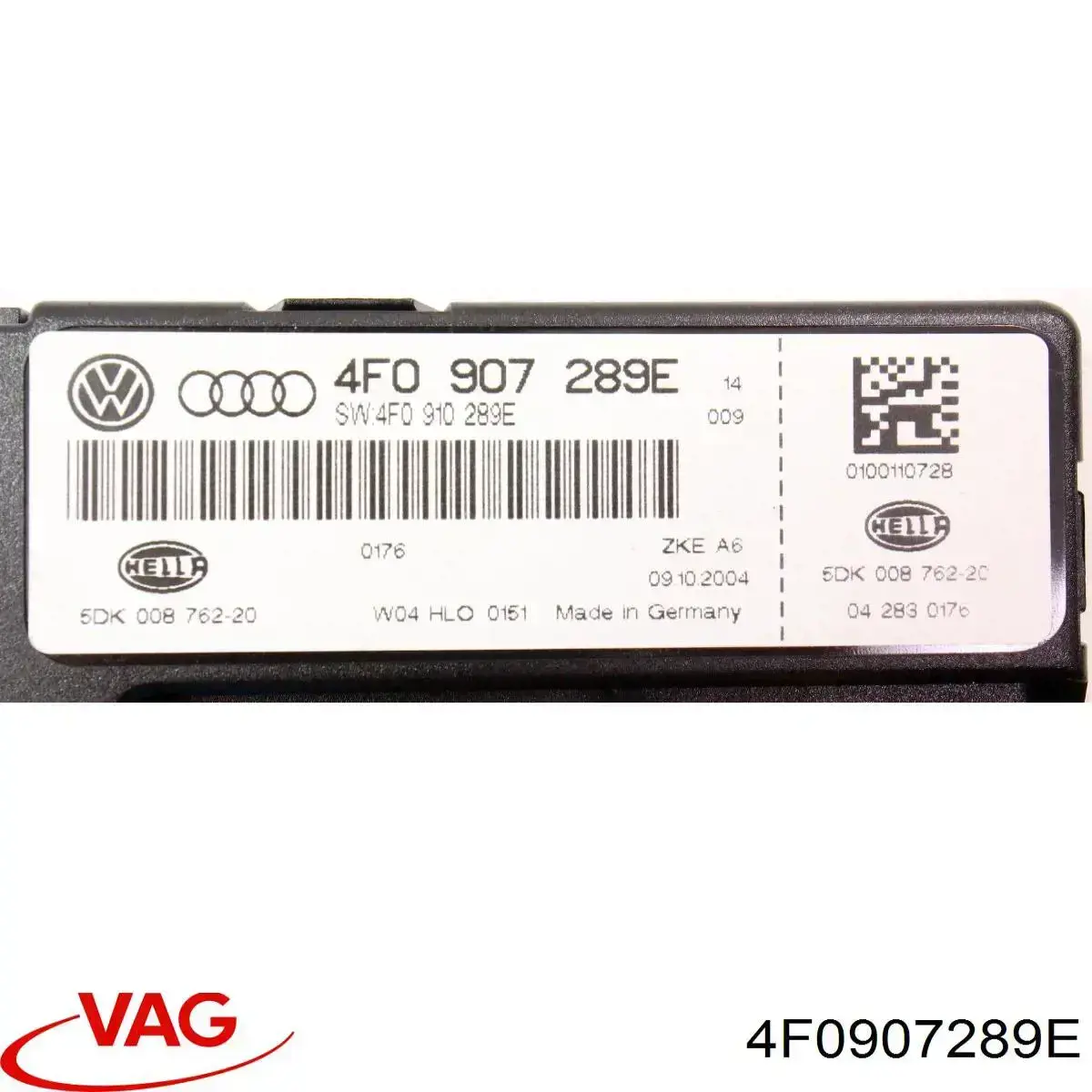 4F0907289E VAG Unidade de conforto