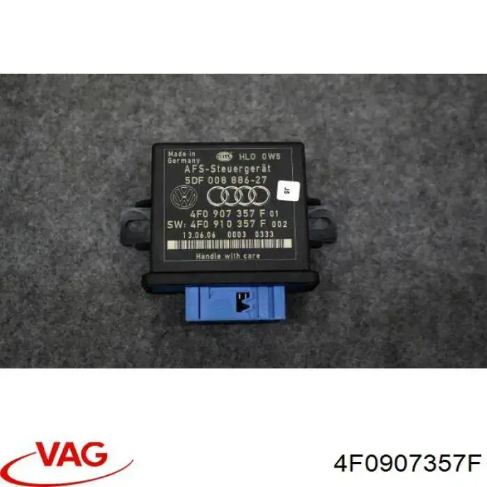 4F0907357F VAG Módulo de direção (Centralina eletrônica) das luzes