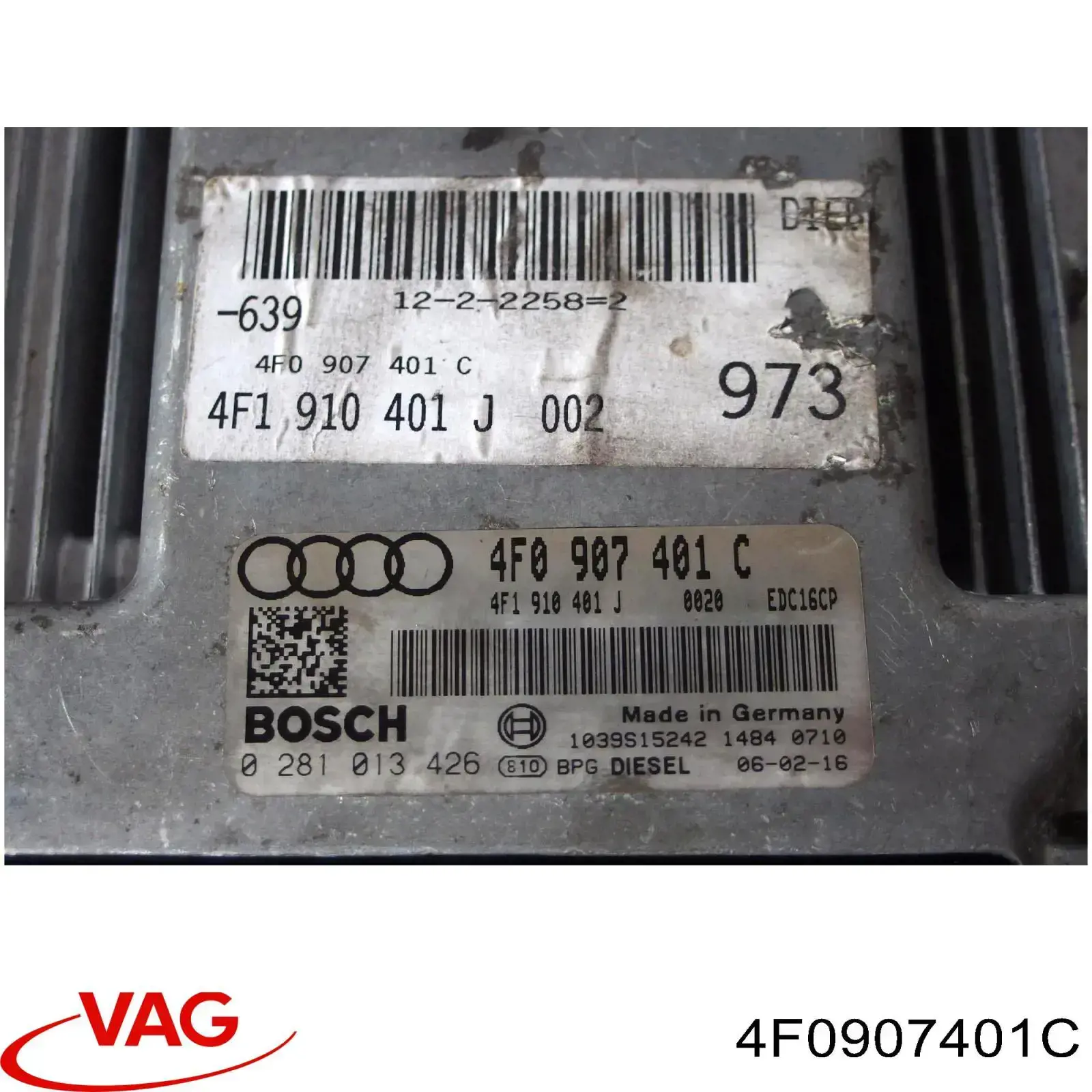 Módulo de direção (Centralina eletrônica) de motor VAG 4F0907401C preço, a partir de 329,84 USD