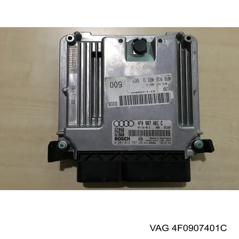 4F0907401C VAG Módulo de direção (Centralina eletrônica) de motor
