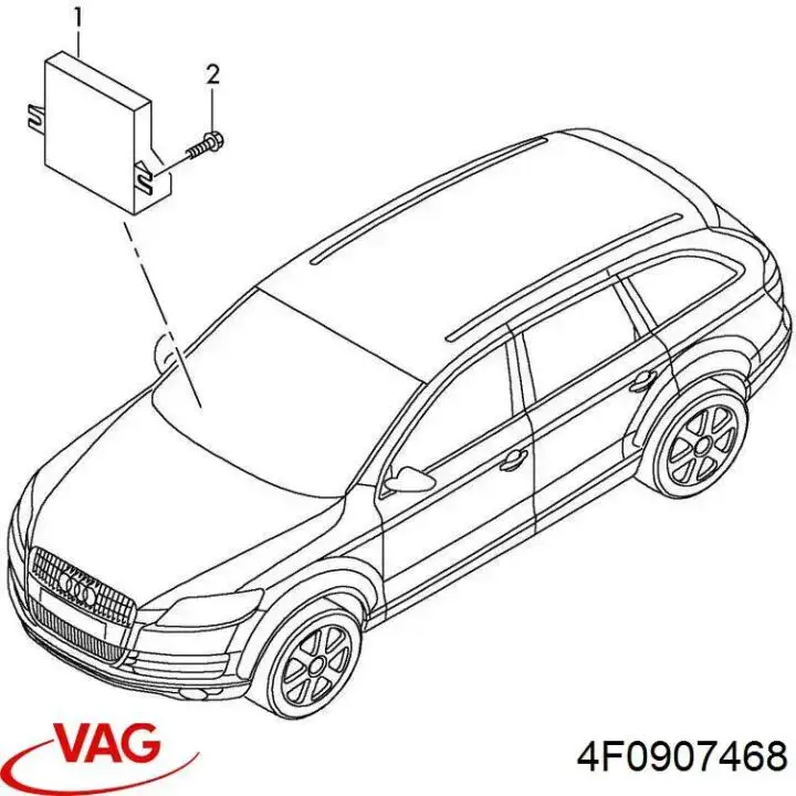 Compre 4F0907468 VAG Módulo "Interface de diagnóstico"
