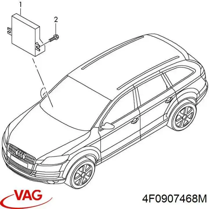 4F0907468M VAG Módulo "Interface de diagnóstico"