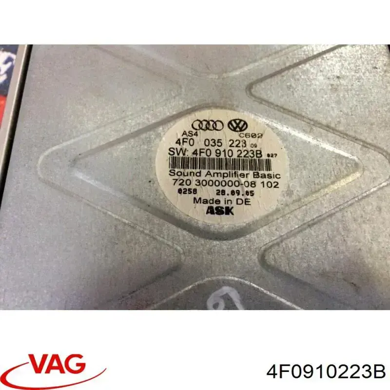 Reforçador do som de sistema de áudio VAG 4F0910223B preço, a partir de 138,15 USD