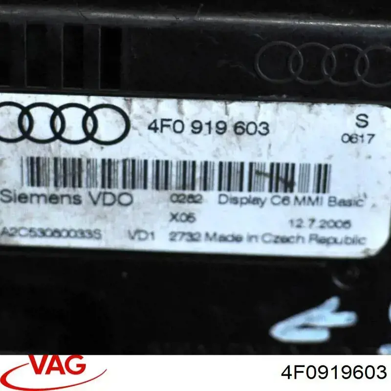 4F0919603 VAG Mostrador multifuncional
